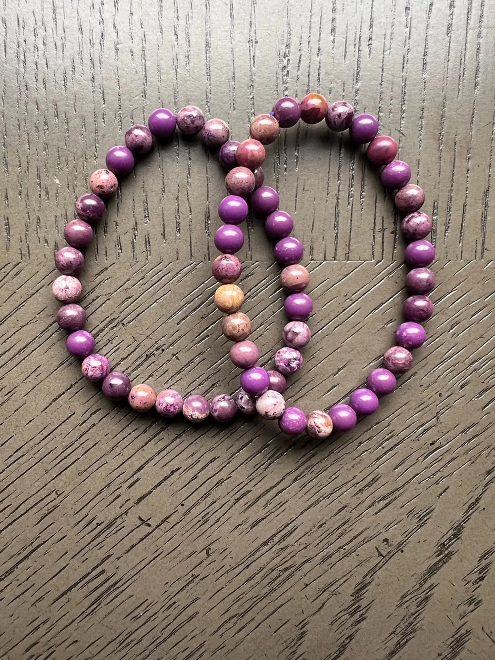 Purple sugilite bracelet 6mm SIZE 6.5’ ( ONE )